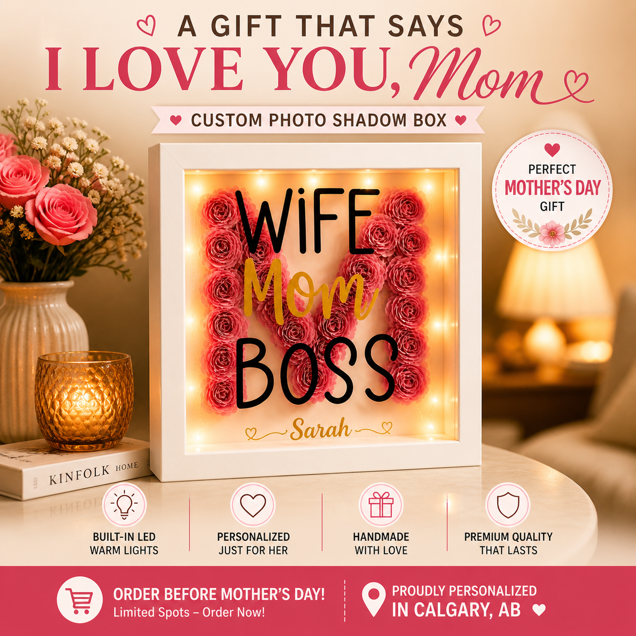 Personalized Mother’s Day Photo Shadow Box