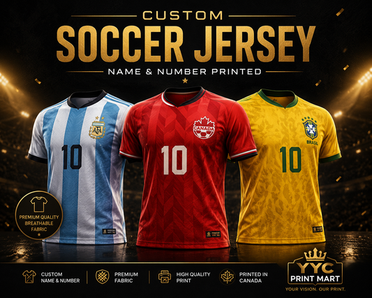 Custom Soccer Jersey – Name & Number Printed